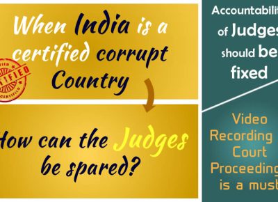 Protest against “Corruption in Judiciary” in India tantamounts to Sedition